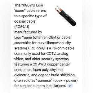 Brand new RG59 coax cable